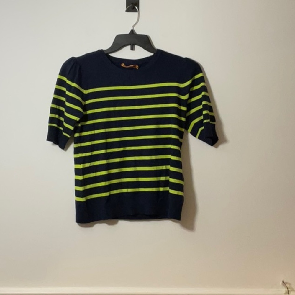 Belldini Blue and Green Short Sleeve Tee